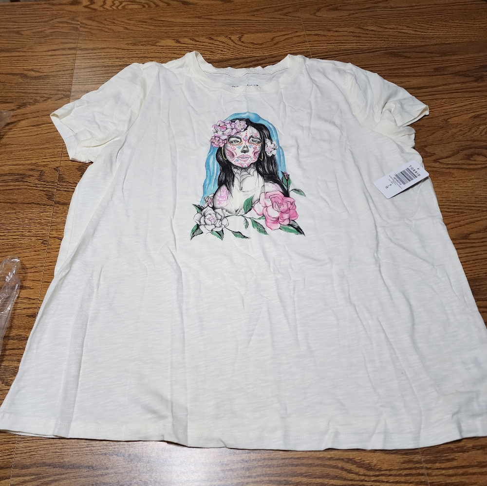 NWT Torrid Water Muerta Vintage Supersoft Slub Crew Neck Tee 0/L/12